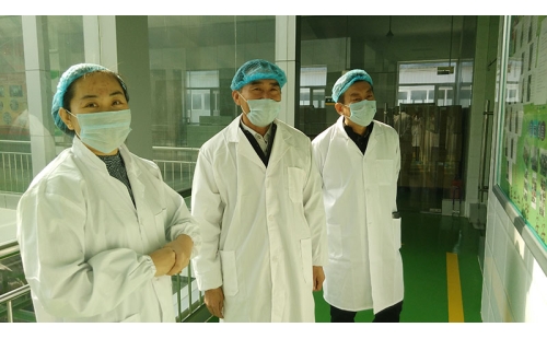 銀川市金鳳區(qū)工業(yè)集中區(qū)黨工委書記張勝利一行蒞臨公司參觀、調(diào)研